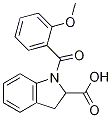 1-(2-methoxybenzoyl)-2,3-dihydro-1H-indole-2-carboxylicacid