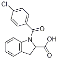 1-(4-chlorobenzoyl)-2,3-dihydro-1H-indole-2-carboxylic acid