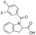 1-(3,4-difluorobenzoyl)-2,3-dihydro-1H-indole-2-carboxylic acid