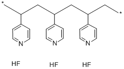 Poly[4-vinylpyridinium poly(hydrogen fluoride)]