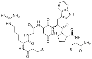 Mpr-Harg-Gly-Asp-Trp-Pro-Cys-NH2,( Disulfide Bridg on Mpr and Cys)
