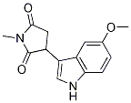 3-(5-methoxyindol-3-yl)-N-methylsuccinimide