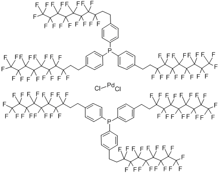 Bis[tris(4-(1H,1H,2H,2H-perfluorodecyl)phenyl)phosphine]palladium(II) dichloride