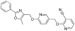 2-[[6-[(5-methyl-2-phenyl-4-oxazolyl)methoxy]-pyridin-3-yl]methoxy]nicotinonitrile