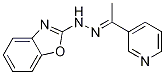 E-N-benzoxazol-2-yl-N'-[1-pyridin-3-yl-ethylidene]hydrazine