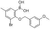 3-Bromo-5-methyl-2-(3′-methoxybenzyloxy)phenylboronic acid