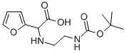 2-(2-N-Boc-aminoethylamino)-2-(2-furanyl)acetic acid