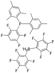Hydrogen[4-[bis(2,4,6-trimethylphenyl)phosphino]-2,3,5,6-tetrafluorophenyl]hydrobis(2,3,4,5,6-pentafluorophenyl)borate