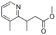 (+/-)-3-(3-methylpyridin-2-yl)butyric acid methyl ester