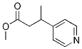 (+/-)-3-(pyridin-4-yl)butyric acid methyl ester