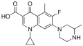 1-cyclopropyl-6-fluoro-5-methyl-7-(3-methylpiperazin-1-yl)-4-oxo-quino line-3-carboxylic acid